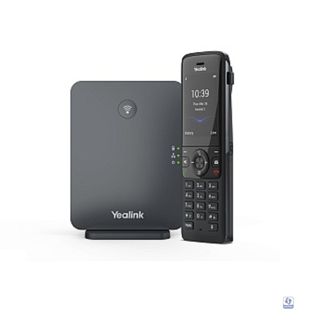 Yealink W78P (база W70B + трубка W78H) Телефонная система  до 10 SIP-аккаунтов, до 10 трубок на базу, до 20 одновременных вызовов