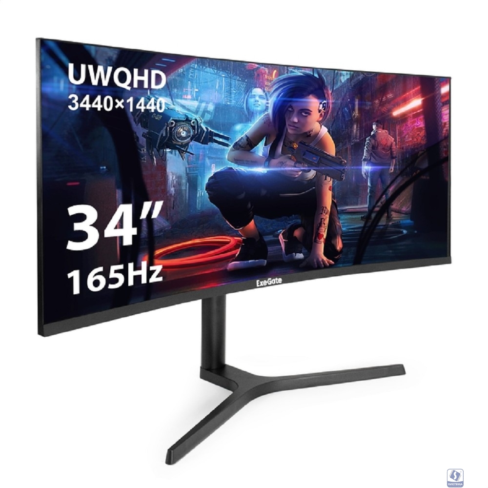 LCD ExeGate 34" EC3400TA Combat  [EX297580RUS]