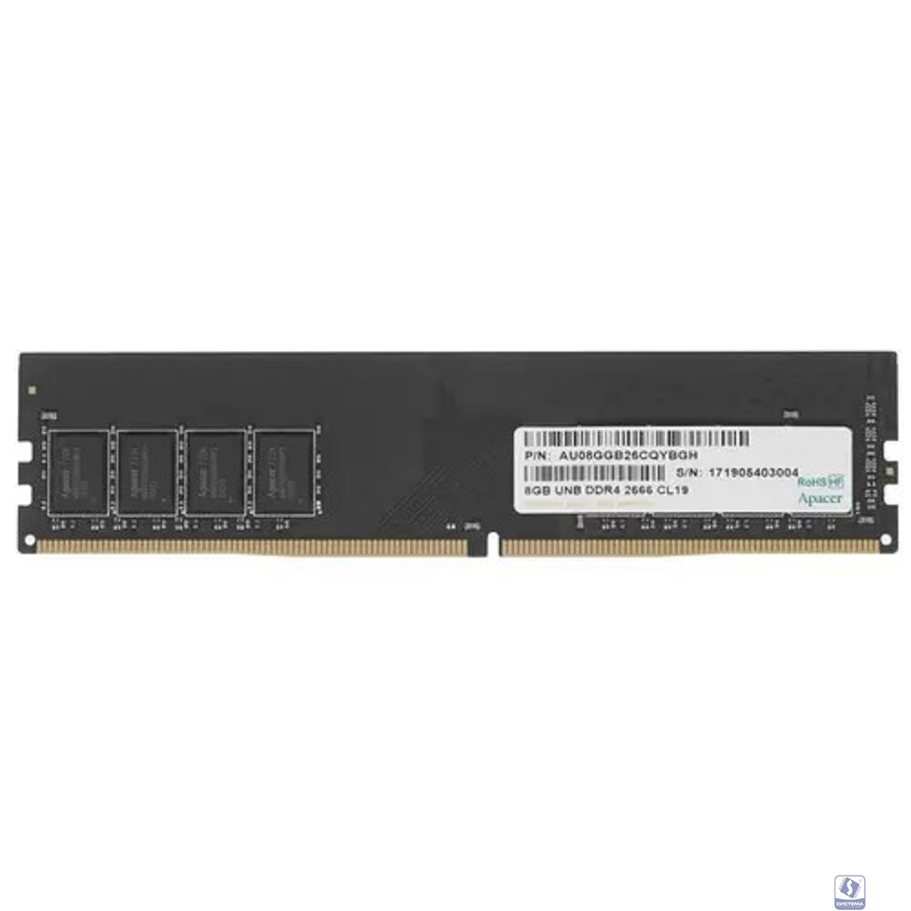 Apacer DDR4 DIMM 8GB EL.08G2V.GNH PC4-21300, 2666MHz (AU08GGB26CQYBGH) RTL/OEM