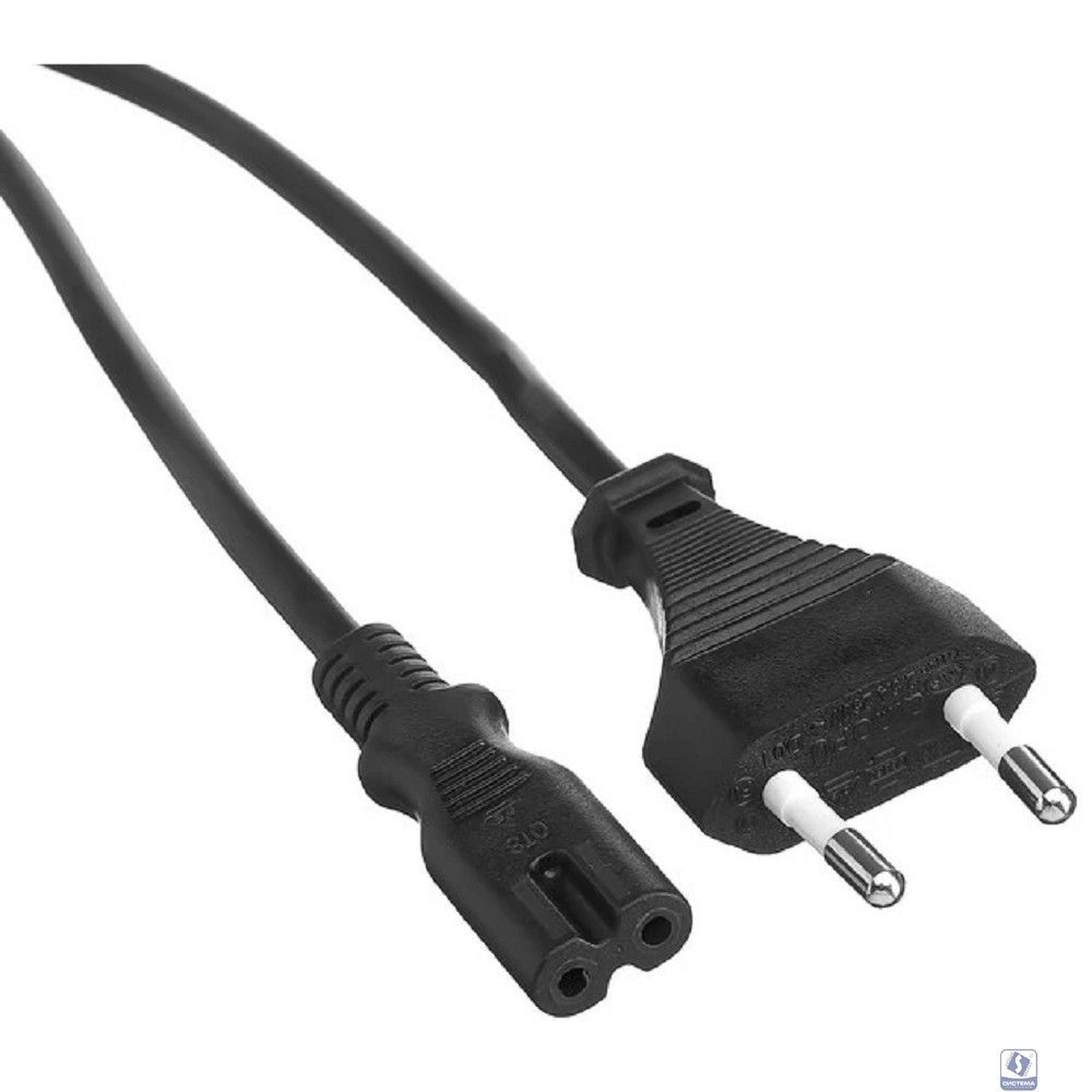 Exegate EX297812RUS Кабель питания ноутбуков, аудио/видео Special PCN-3S (Евровилка CEE7/16->C7, 2*0.5mm2, CCA, черный, 3м)