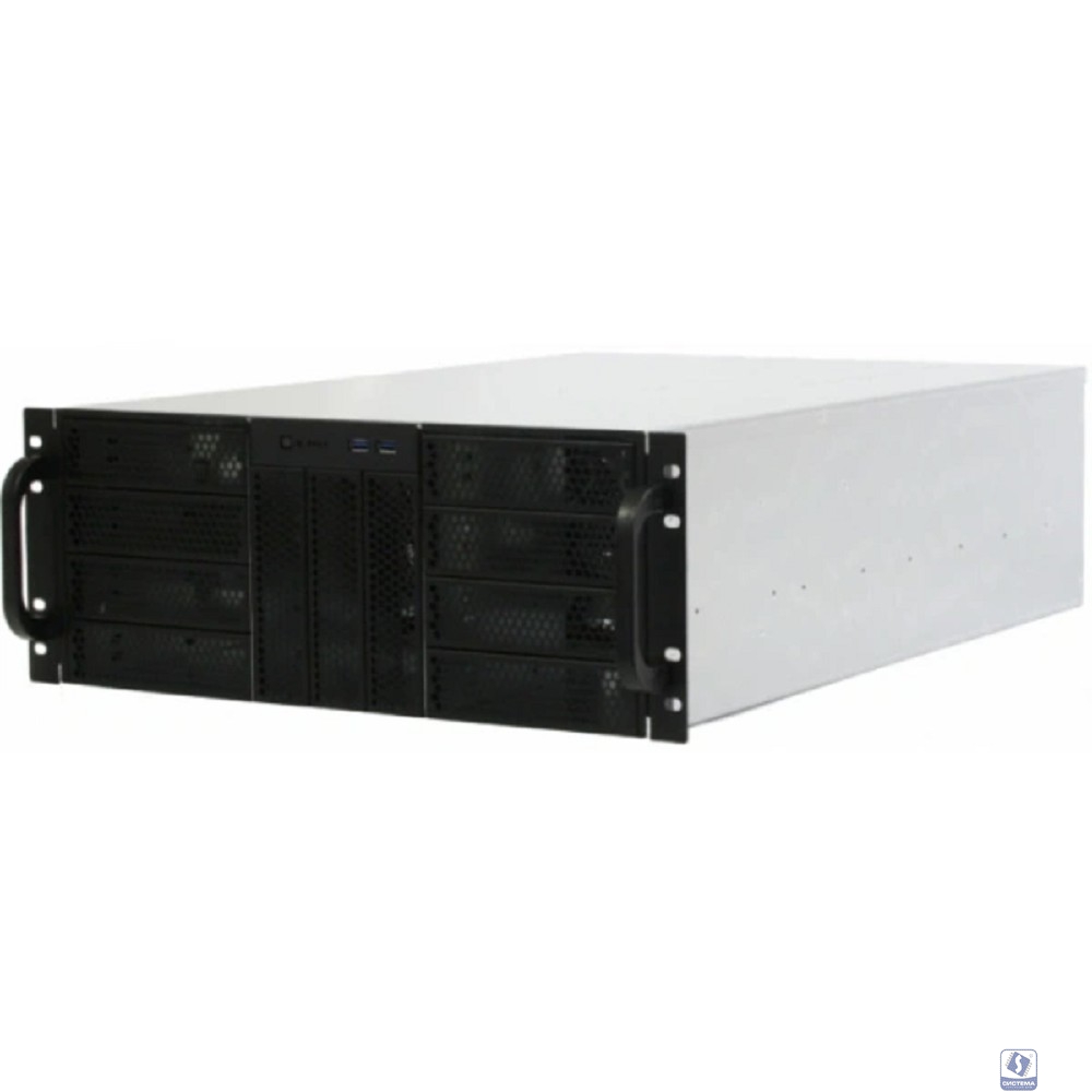 Procase RE411-D11H0-F3E-65-F (Корпус 4U server case,11x5.25+0HDD,черный,без блока питания,глубина 650мм,MB EATX 12"x13", панель вентиляторов 3*120x38 PWM + 2*80x25 PWM)