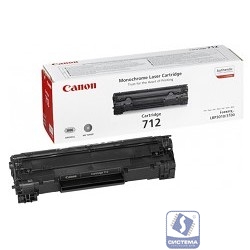 Canon Cartridge 712 1870B002/1870A002  Картридж для LBP-3010/3100, Черный, 1500стр. (GR)