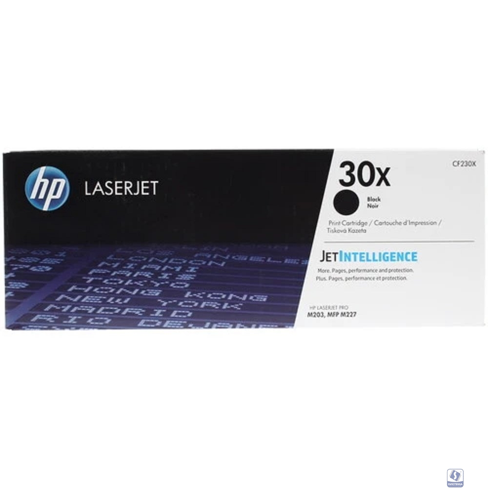 HP CF230X Картридж 30X, Black 
