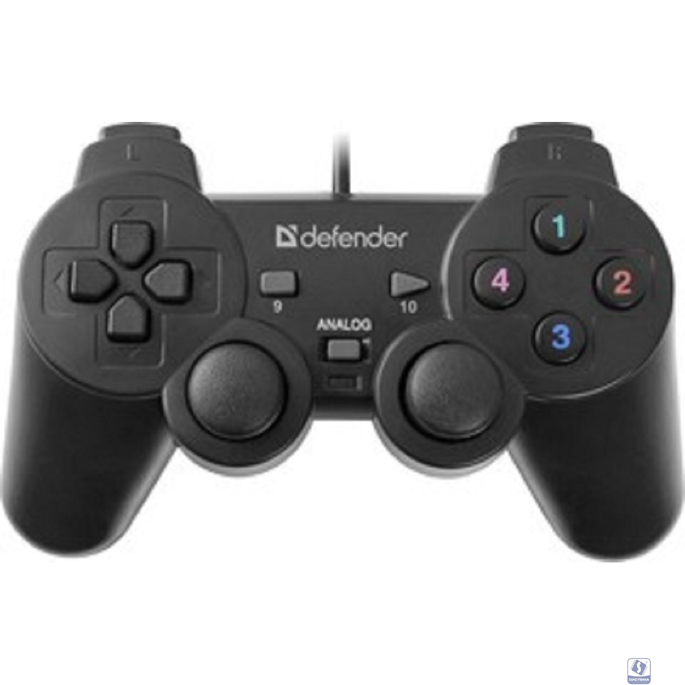 DEFENDER Omega USB, Проводной геймпад, 12 кнопок, 2 стика [64247]