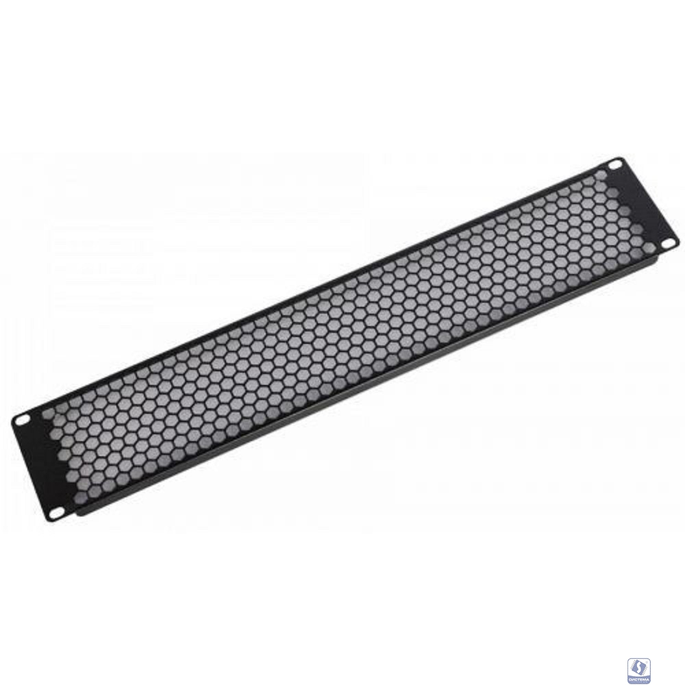 ЦМО Фальшпанель в шкаф 19" 3U перфорированная, цвет черный(ФП-3.4-9005)