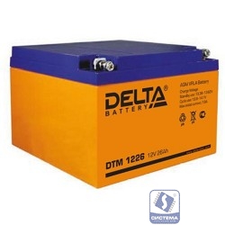 Delta DTM 1226 (26А\ч, 12В) свинцово- кислотный аккумулятор  