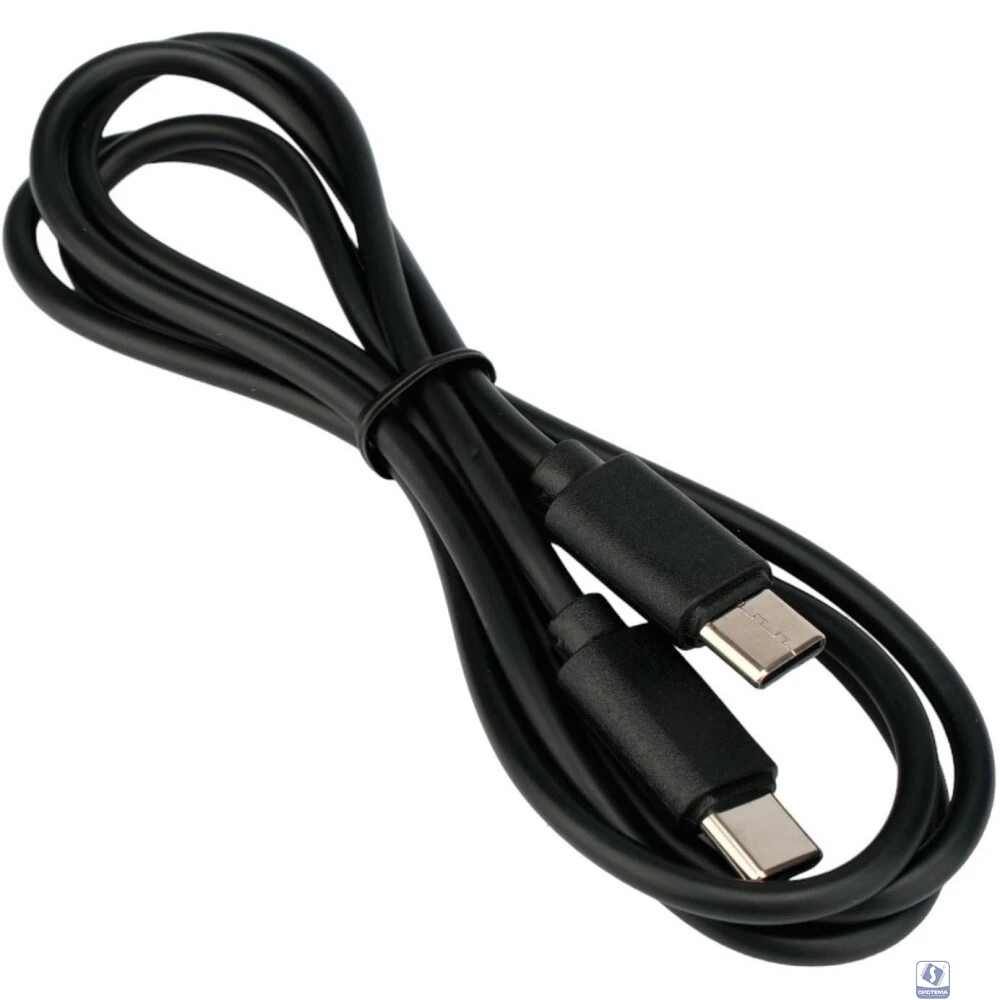 Гарнизон Кабель USB2.0 Type-C/Type-C, 3A, 60Вт, PD/QC3.0, медь, 1м, черный, пакет (GCC-USB2-CMCM-1M)