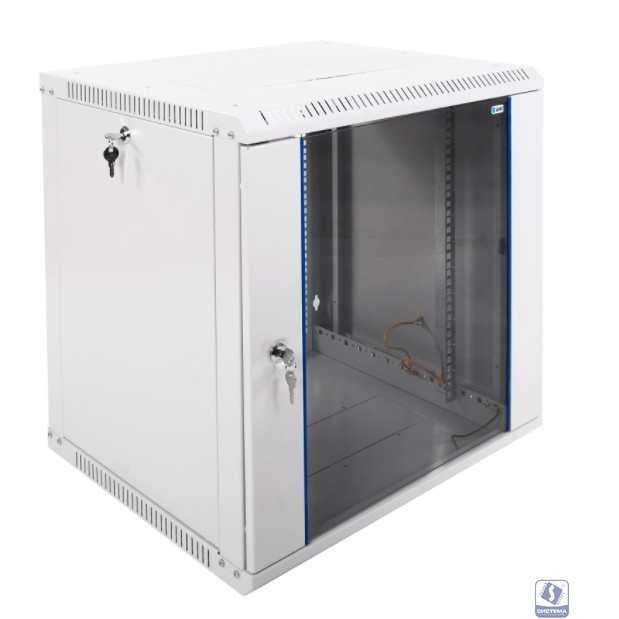 ЦМО Шкаф телекоммуникационный настенный разборный 12U (600х520) дверь стекло (ШРН-Э-12.500)(1 коробка)
