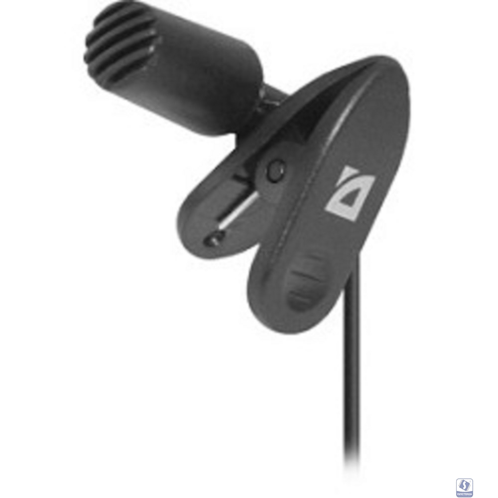 Defender MIC-109 черный, на прищепке, 1,8 м [64109]