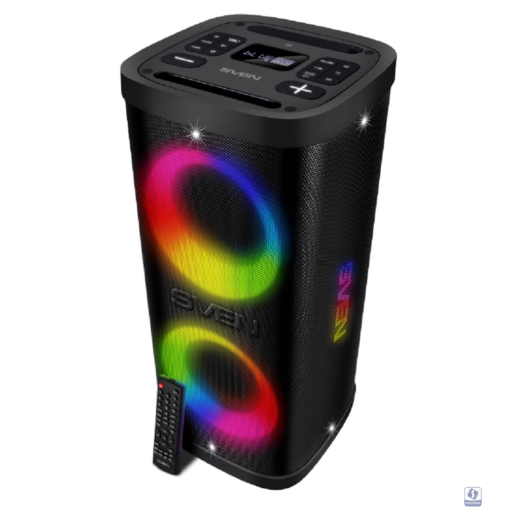 Колонка порт. Sven АС PS-950 черный 160W Mono BT/3.5Jack 8800mAh (SV-022396)