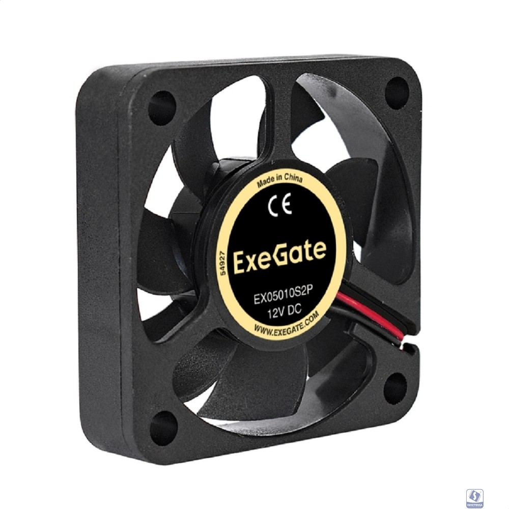 Exegate EX283365RUS Вентилятор ExeGate EX05010S2P, 50x50x10 мм, подшипник скольжения, 2pin, 4500RPM, 24dBA