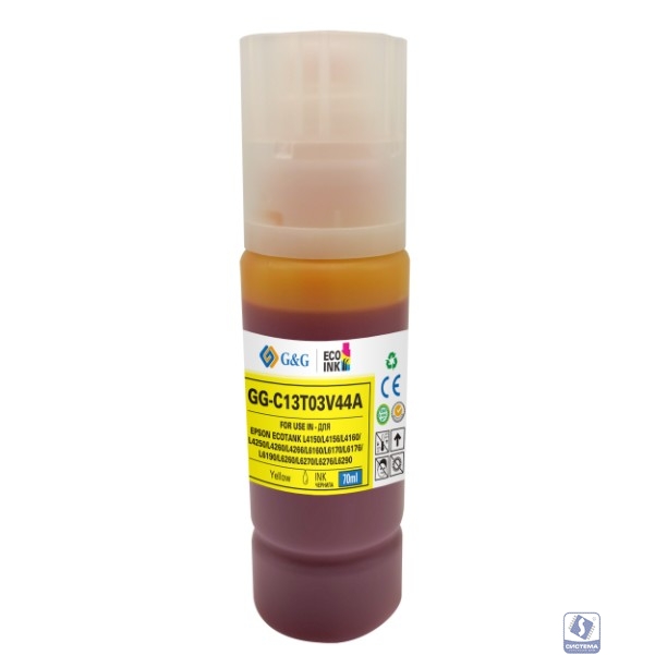 Чернила G&G GG-C13T03V44A 101Y желтый70мл для Epson L4150/L4160/L6160/L6170