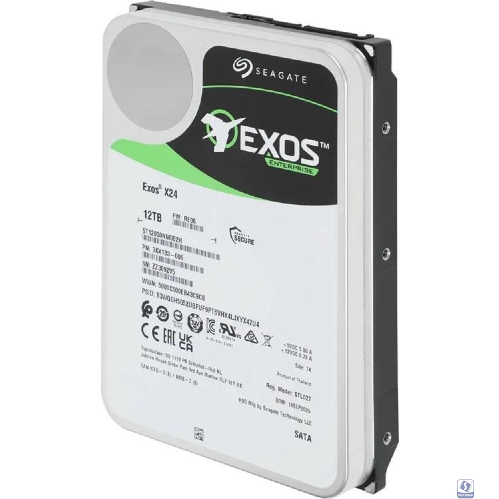 12TB Seagate Exos X24 (ST12000NM002H) 
