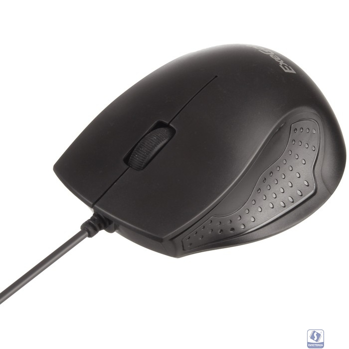 Exegate EX264101RUS Мышь Exegate SH-9028  <black, optical,  3btn/scroll, 1000dpi, USB, шнур 1,5м>, Color box