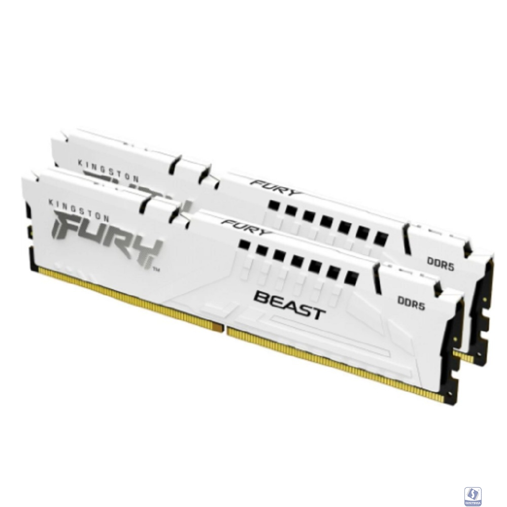 Kingston 64GB 5600MT/s DDR5 CL36 DIMM (Kit of 2) FURY Beast White EXPO KF556C36BWEK2-64
