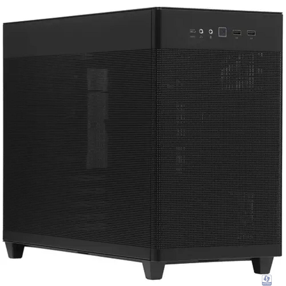 ASUS Prime AP201 Tempered Glass MicroATX Case Black - stylish 33-liter MicroATX case with tool-free side panels, with support for 360 mm coolers, graphics cards up to 338 mm long, and standard ATX PSU