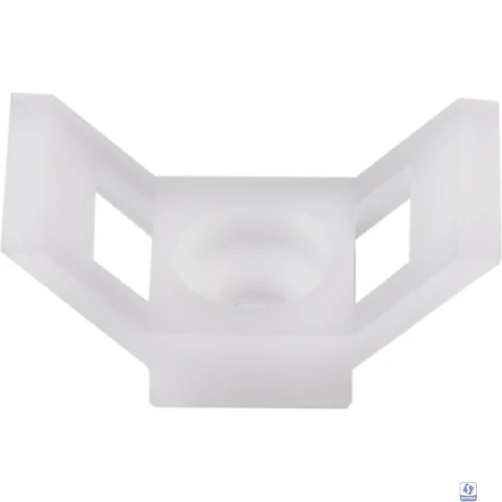 Rexant (07-2104) Площадка для крепления стяжки 29х15х5 мм, белая (100 шт/уп)