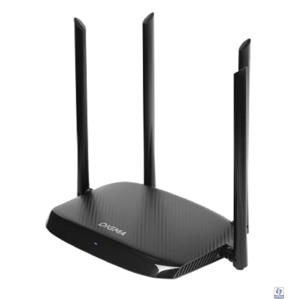 Digma DWR-AC1202 Роутер беспроводной AC1200 10/100/1000BASE-TX черный