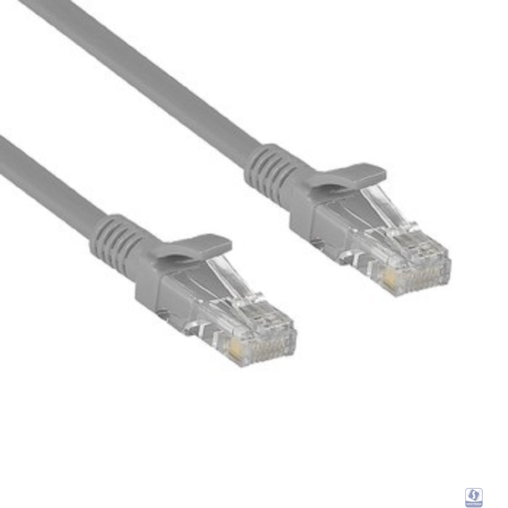 Exegate EX282009RUS Патч-корд медный UTP-RJ45-RJ45-5e-CU-0,5M-GY, UTP, cat.5e, 0.5м, серый