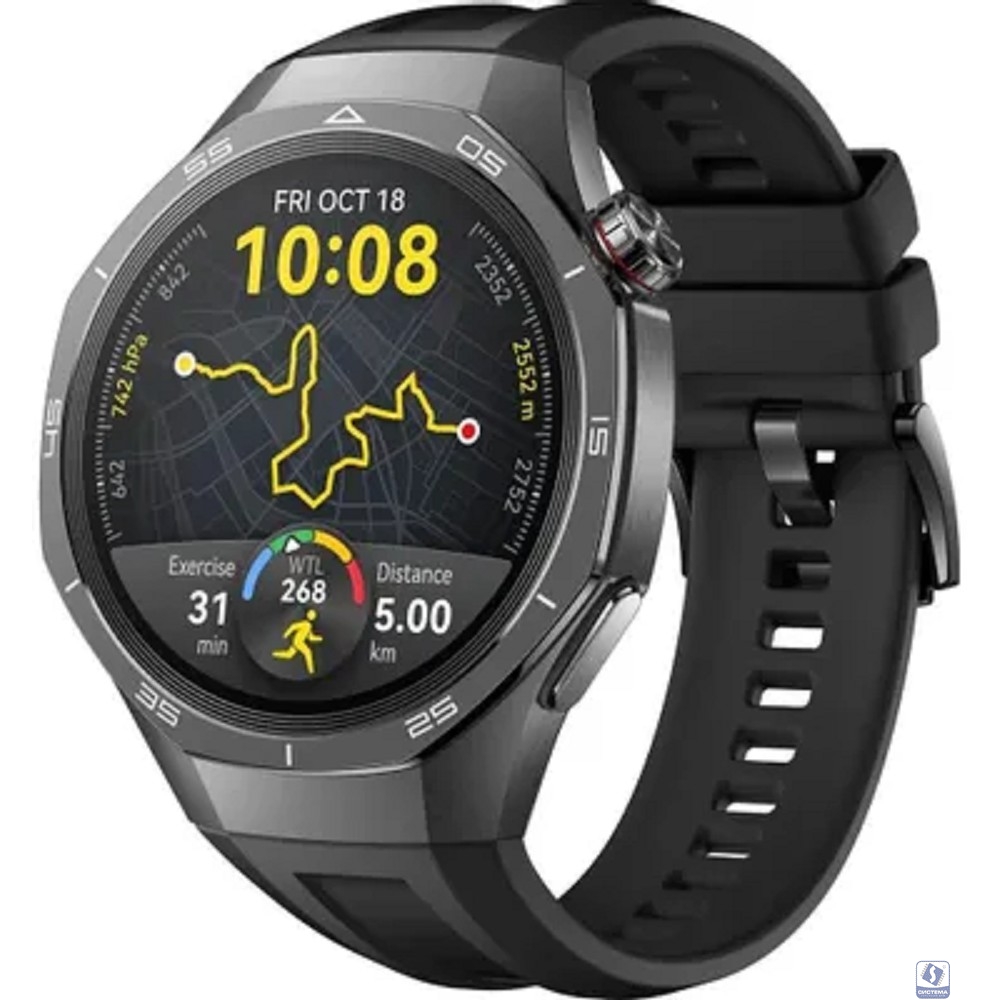 Часы Huawei GT 5 Pro 55020DGH 46mm Black Fluoroelastomer