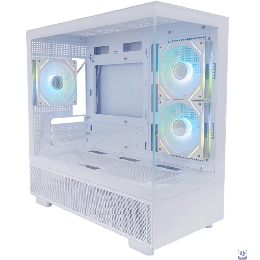 1STPLAYER MIKU Mi5 ARGB White / mATX / 3x120mm ARGB fans / Mi5-WH-2FC7R-W-1FC7-W