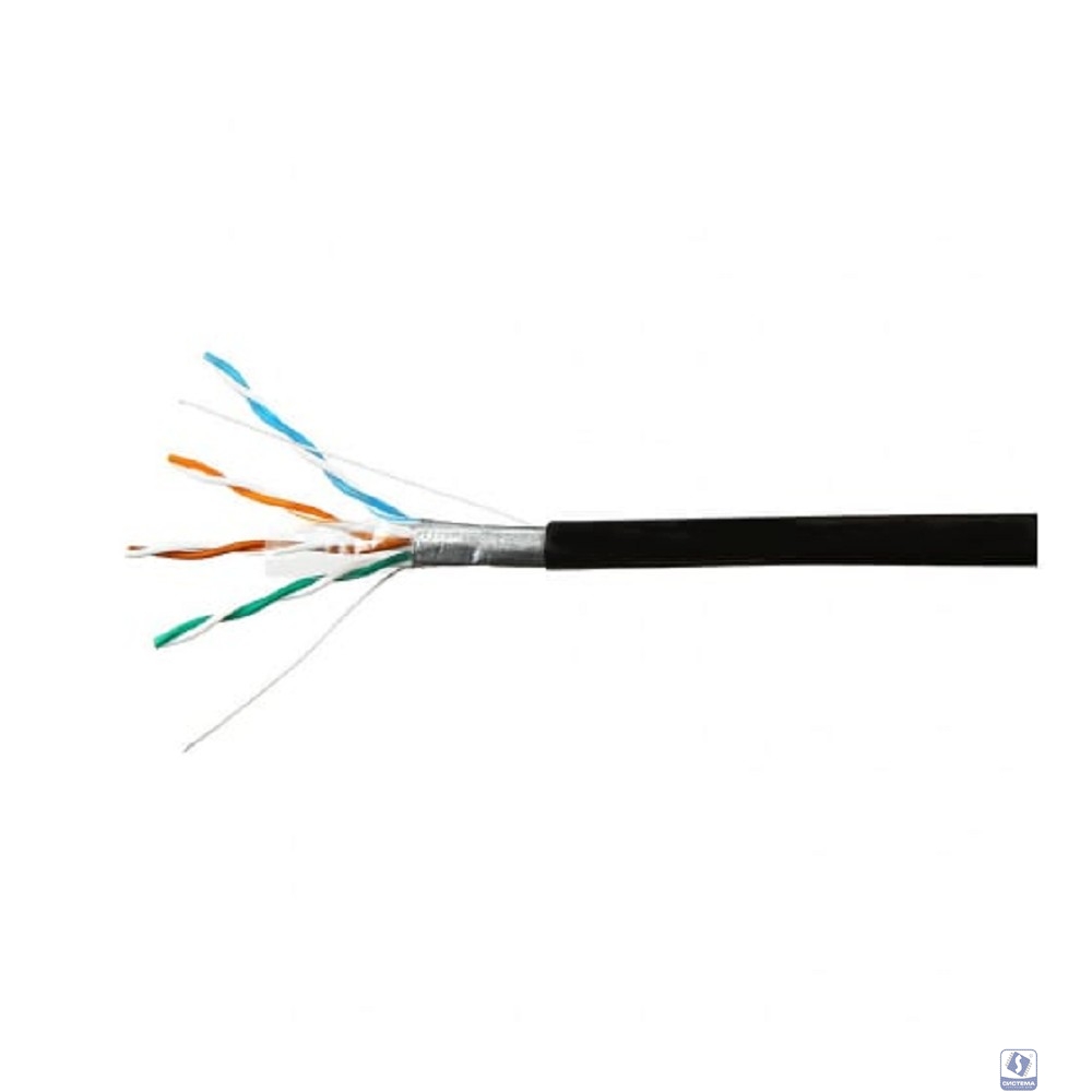 SkyNet Кабель Standart FTP outdoor 4x2x0,48, медный, FLUKE TEST, кат.5e, однож., 305 м, box, черный [CSS-FTP-4-CU-OUT](АК5017627/1693119)