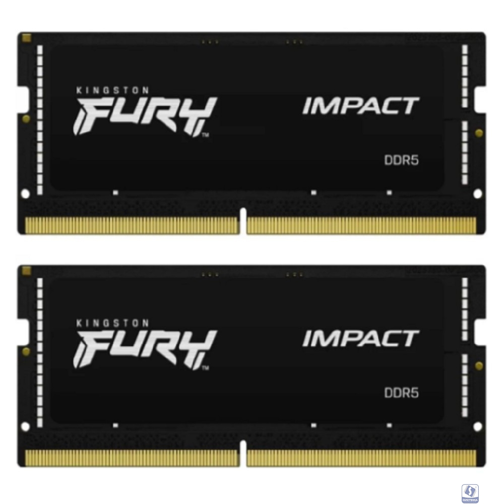 Kingston DDR5 SODIMM 64GB 4800MT/s  CL38  (Kit of 2) FURY Impact KF548S38IBK2-64