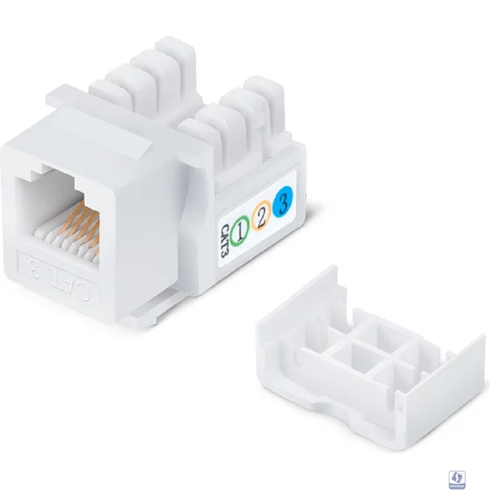 Cabeus KJ-RJ12-90 Degree Вставка Keystone Jack, RJ-12(6P6C), угол 90 градусов, 110 IDC