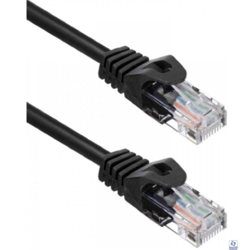 Кабель ACD Патч-корд ACD-LPU5C-20B |ACD-LPU5C-20B| Cat5e UTP 24AWG 4Pair, 7/0.18мм CU Черный, 2.0м, (741777) 