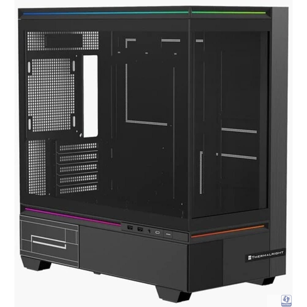 Thermalright Корпус M10 / Black / TG / USB TYPE-C / mATX  / TRTLM10B