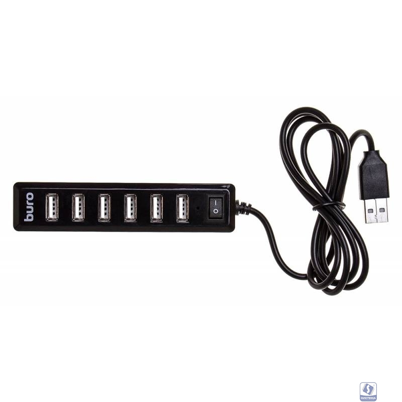 BURO BU-HUB7-1.0-U2.0 Хаб (разветвитель) черный (436334) BURO BU-HUB7-1.0-U2.0 Хаб (разветвитель) черный (436334)