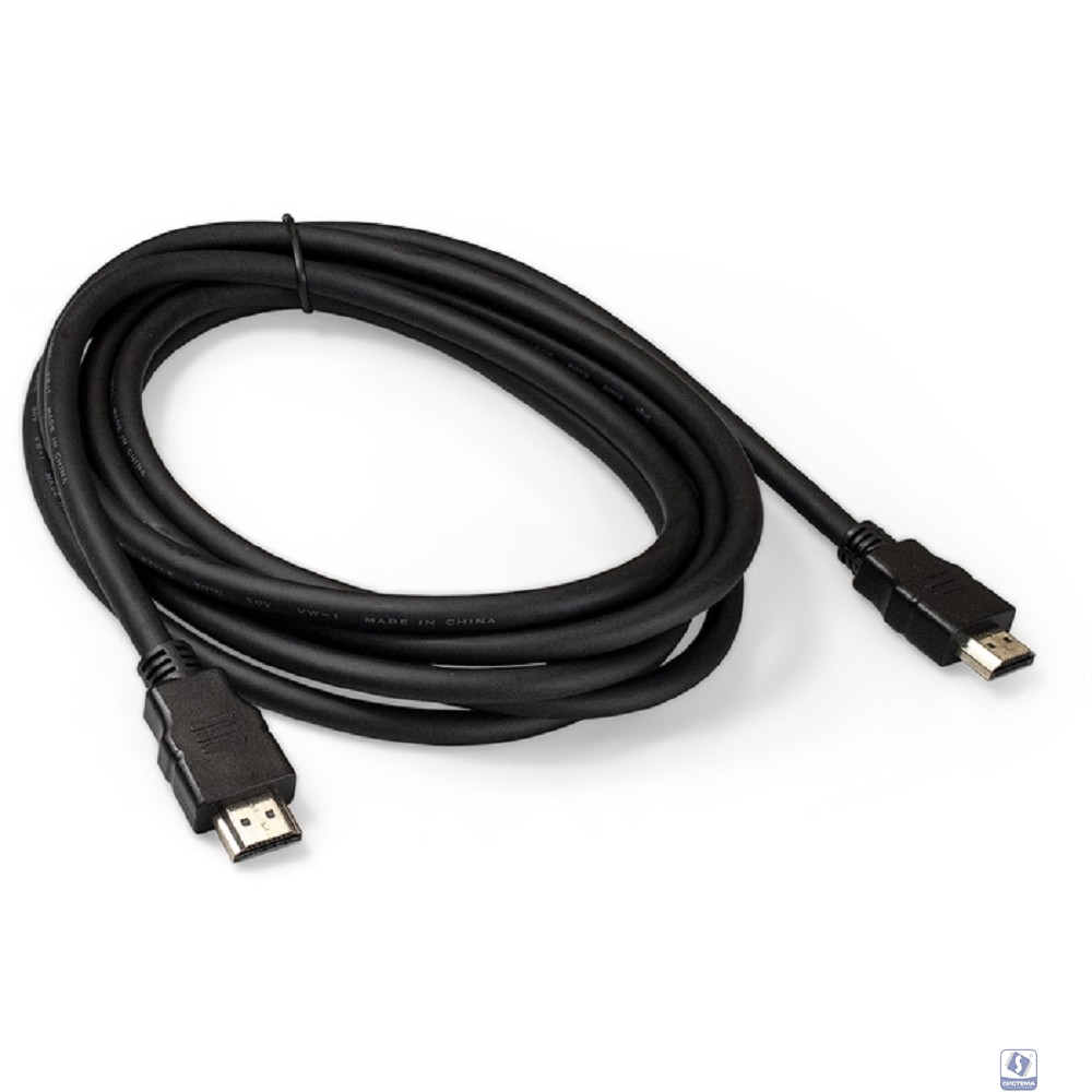 Exegate EX287731RUS Кабель HDMI ExeGate EX-CC-HDMI2-3.0 (19M/19M, v2.0, 3м, 4K UHD, Ethernet, позолоченные контакты)