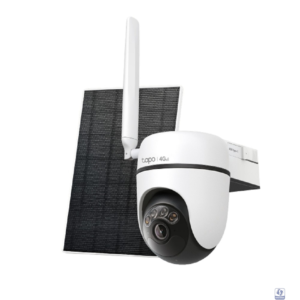TP-Link Tapo C615G KIT Комплект умной наружной поворотно-наклонной 4G-камеры с ИИ и солнечной панели