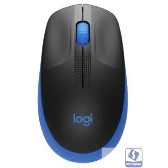 Мышь Logitech M190, оптическая, беспроводная, USB, темно-серый и синий [910-005925]