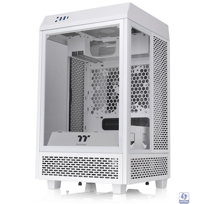 Корпус Thermaltake The Tower 100 белый без БП ATX 2x120mm 2xUSB3.0 1xUSB3.1 audio bott PSU