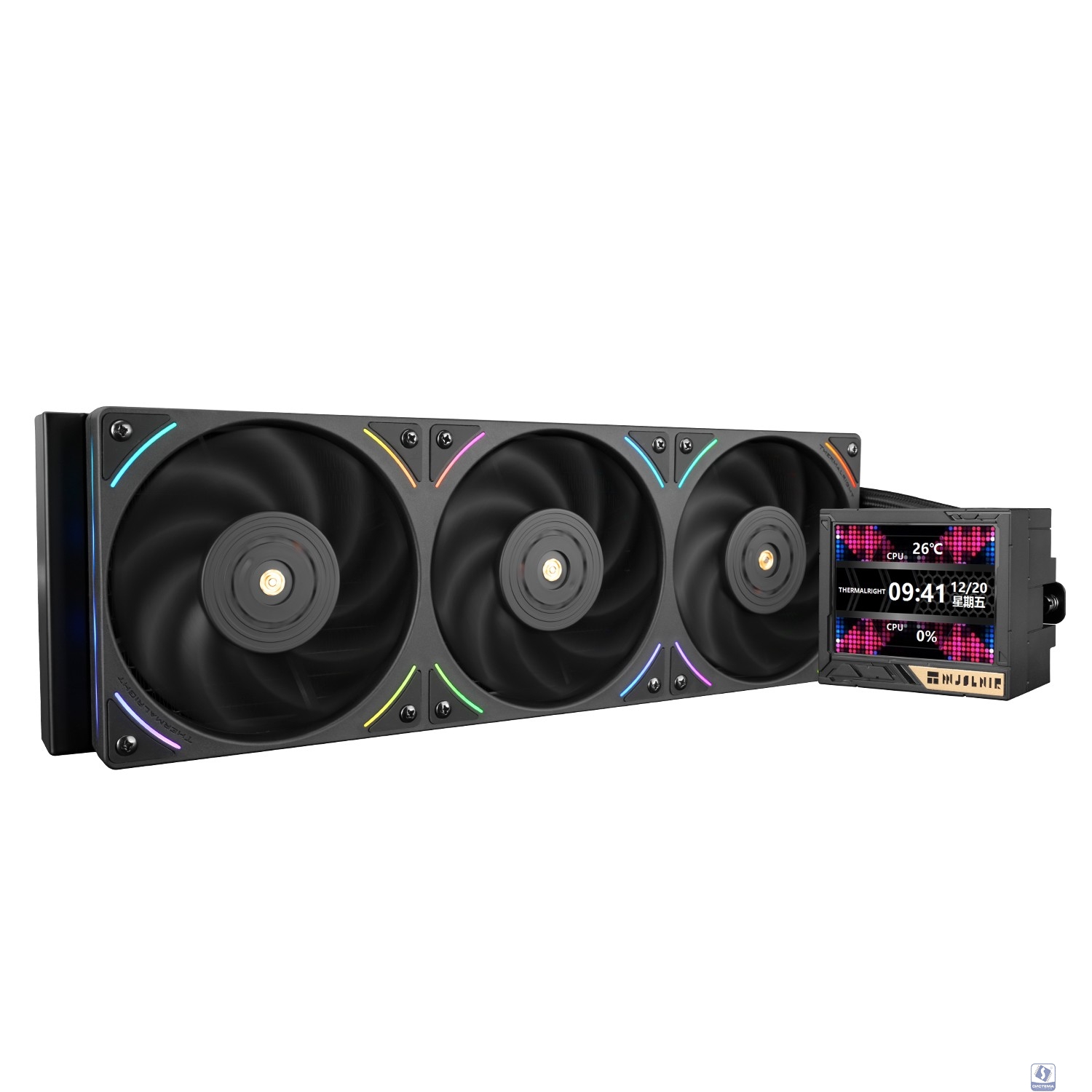 Thermalright Система водяного охлаждения Mjolnir Vision 360 UB Pro ARGB Black / 3x120mm ARGB PWM Fans / TRMV360UBPROAB