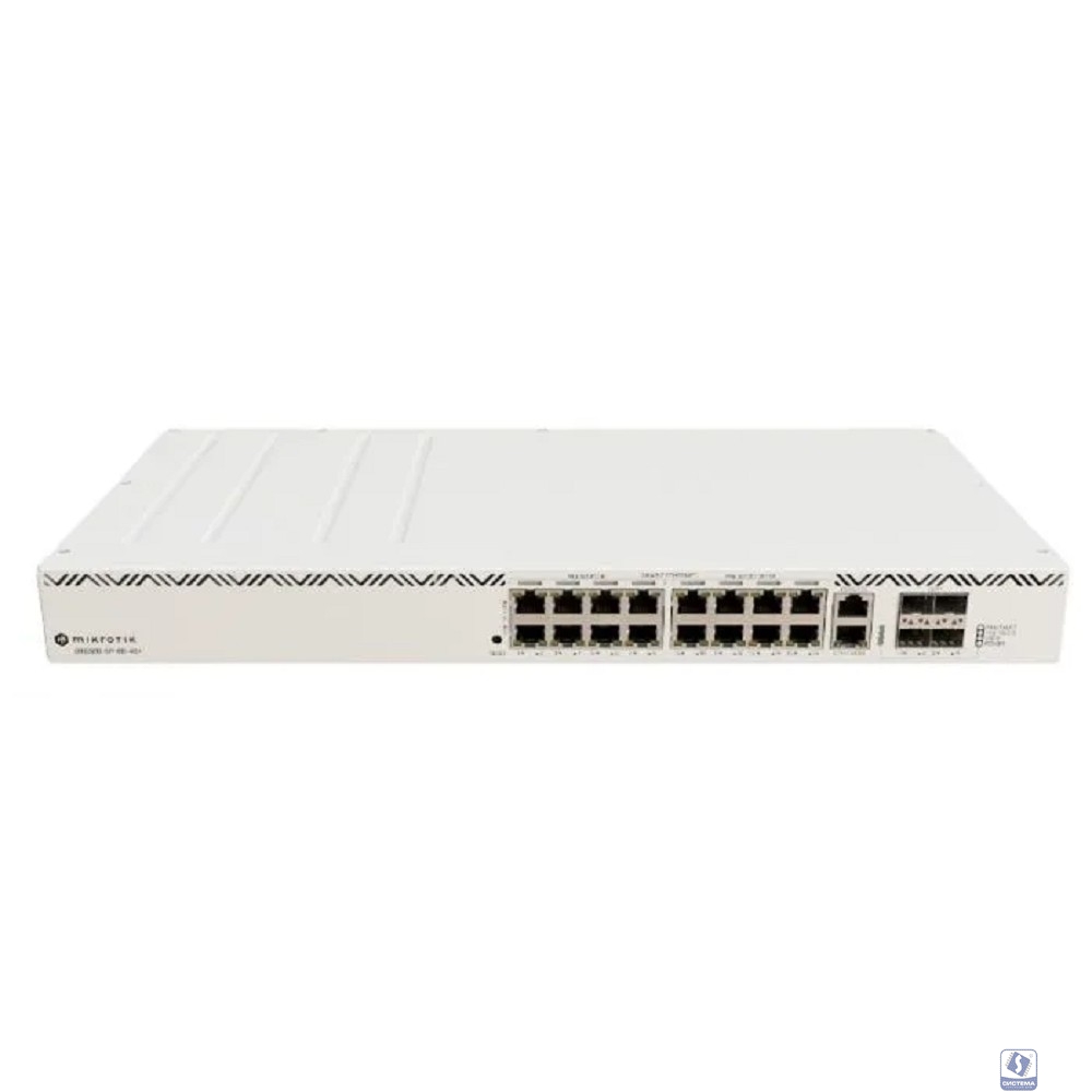 MikroTik CRS320-8P-8B-4S+RM Коммутатор стоечный, 17*1Gbit RJ45, 4*SFP+,  PoE (1-16port) RouterOS v7