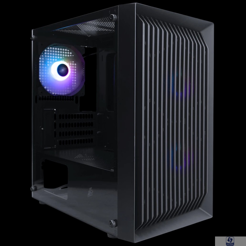1STPLAYER BLACK.SIR BS-2 ARGB Black / mATX / 3x120mm ARGB fans / BS-2-BK-3F7