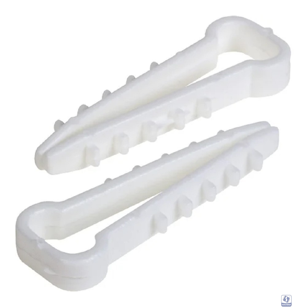 PROconnect (07-4611) Дюбель-хомут 5-10мм, прямоугольный, белый (100 шт/уп)