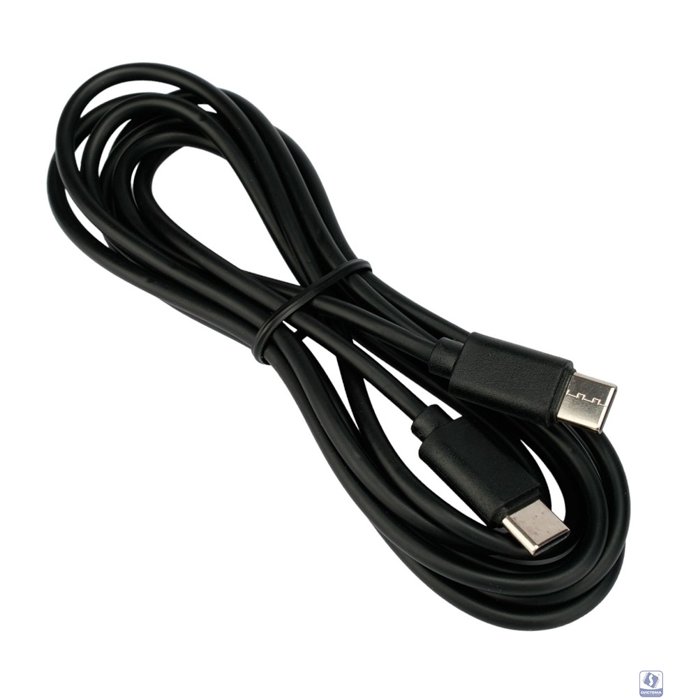 Гарнизон Кабель USB2.0 Type-C/Type-C, 3А, 60Вт, PD/QC3.0, медь, 1.8м, черный, пакет (GCC-USB2-CMCM-6)