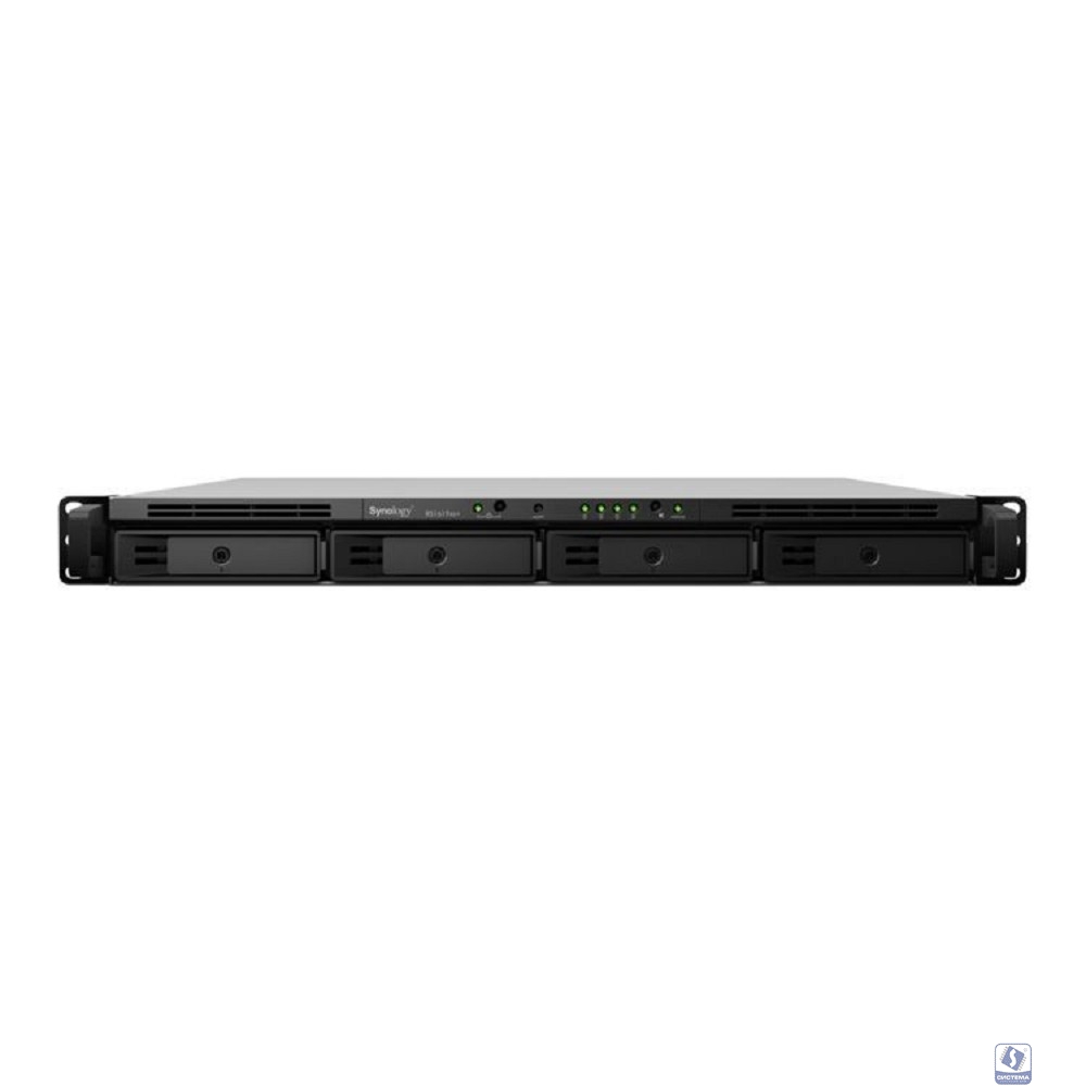 Synology RS1619xs+ Сетевое хранилище Rack 1U,QC 2.2GHz CPU/8GB(upto64GB)/RAID 0,1,10,5,6,F1/upto4 HS HDD(3.5"/2.5"SATA)or2xM.2 2280 NVMe/SATA SSD(upto16withRX1217/ RX1217RP)/2xUSB/4GbE(+1Expslot)
