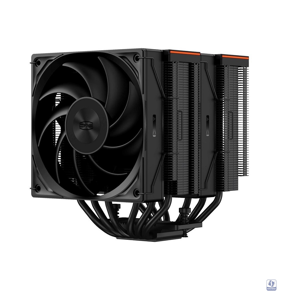 PCCooler RZ620 BK  S115X/1200/1700/18XX/AM4/AM5 (TDP 265W, 2x120mm PWM FAN, 6 тепловых трубок 6мм, 500-2200RPM, 28-32dBa)