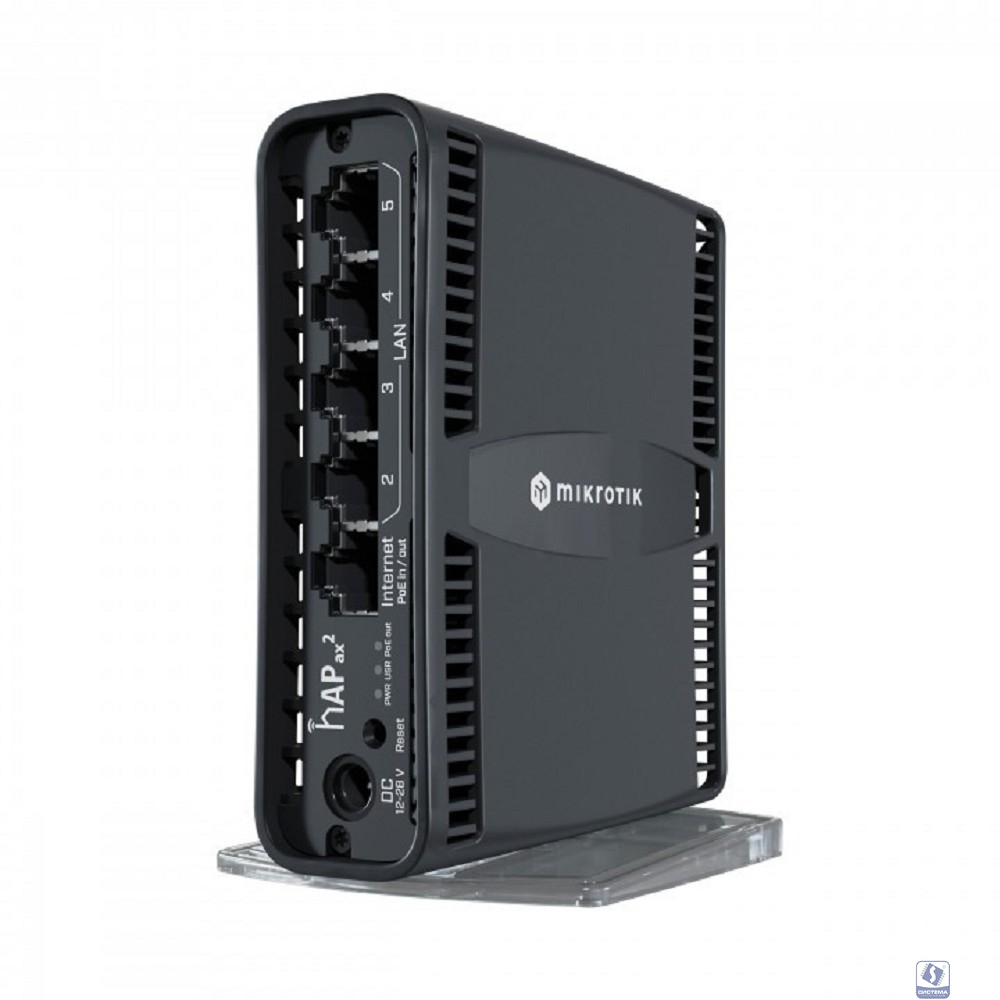 MikroTik C52iG-5HaxD2HaxD-TC Беспроводной маршрутизатор, hAP ax2   WIFI6, 2.4+5Ghz, 5RJ45 1Gbit, 1 POE