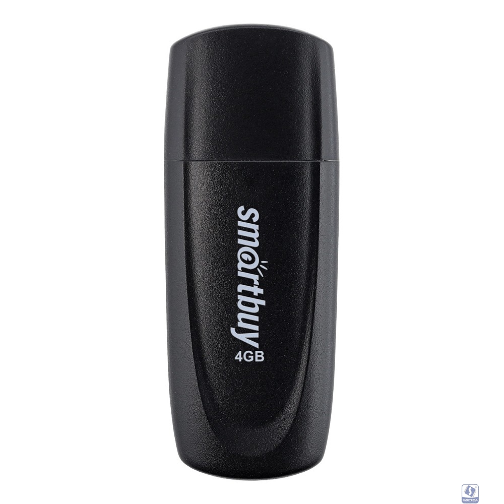 Smartbuy USB Drive 4GB Scout Black (SB004GB2SCK)