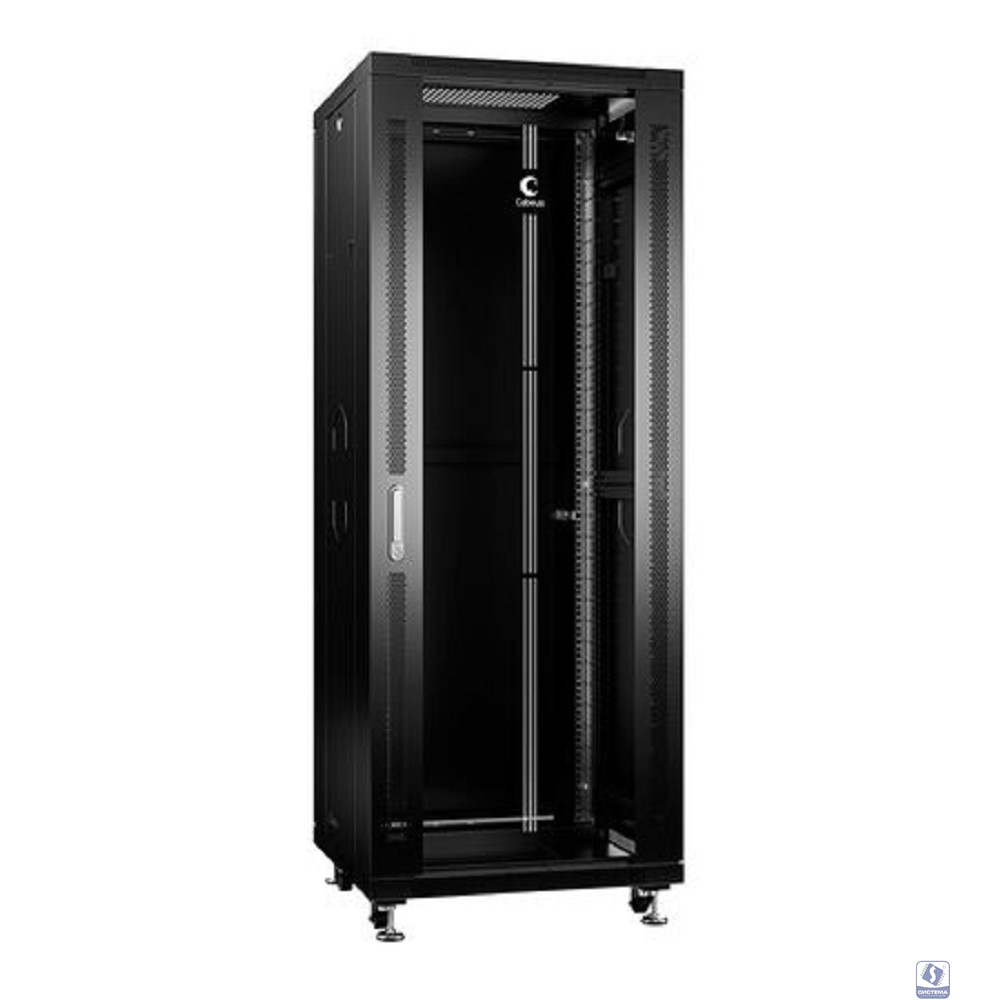 CABEUS SH-05C-37U60/100-BK ШКАФ МОНТАЖНЫЙ ТЕЛЕКОММУНИКАЦИОННЫЙ 19" НАПОЛЬНЫЙ ДЛЯ РАСПРЕДЕЛИТЕЛЬНОГО И СЕРВЕРНОГО ОБОРУДОВАНИЯ 37U 600X1000X1833MM ПЕРЕДНЯЯ СТЕКЛЯННАЯ И ЗАДНЯЯ СПЛОШНАЯ МЕТАЛЛИЧЕСКАЯ ДВ