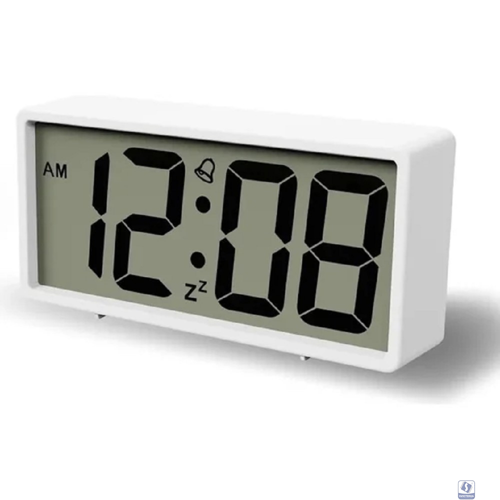 Perfeo Часы-будильник "Tablo", белый, (PF-S6118)