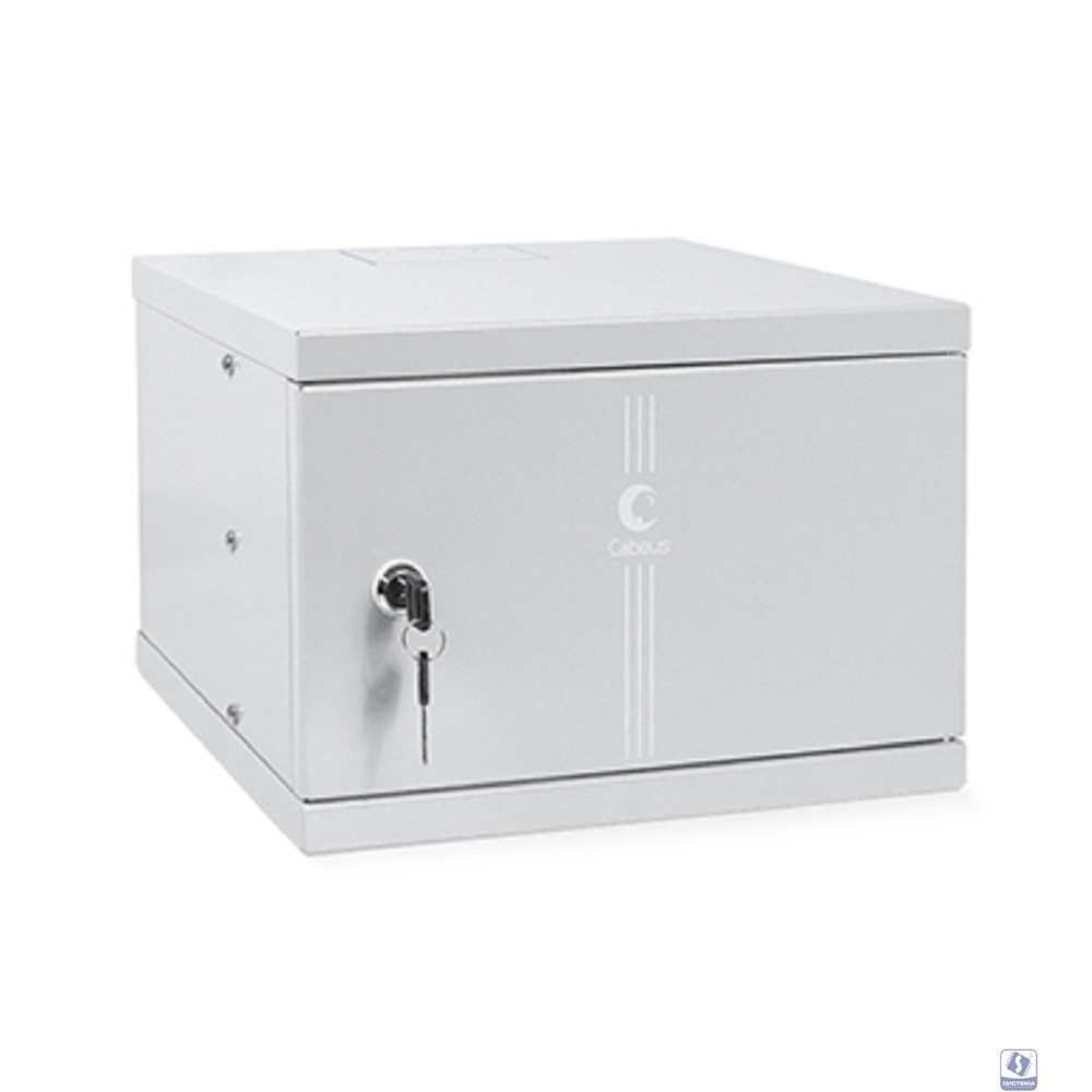 Cabeus WSC-4Um Шкаф телекоммуникационный настенный 10" 4U 326x300x225mm (ШхГхВ) дверь металл