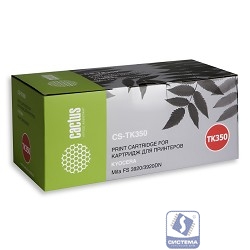 CACTUS TK-350 Тонер-картридж (CS-TK350) для принтера Kyocera Mita FS 3920/3920DN, черный, 15000 стр. (туба, 470 г.)
