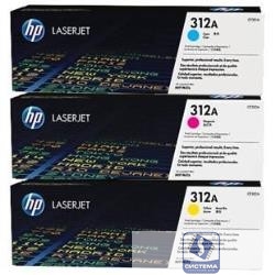 HP CF440AM Картридж CF381A, CF382A, CF383A, Cyan/Yellow/Magenta, 3-pack 