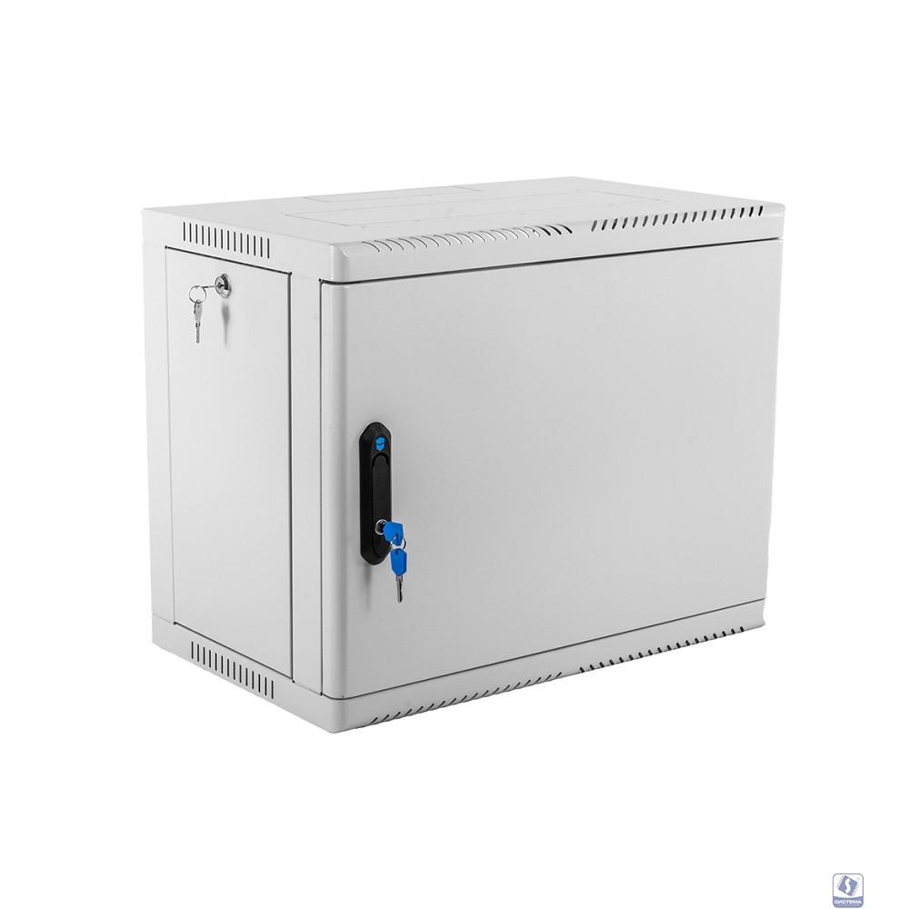 ЦМО Шкаф телекоммуникационный настенный сварной 9U (600 x 350) съёмные стенки, дверь металл, ШРН-9.350.1